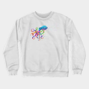 Rainbow Octopus Crewneck Sweatshirt